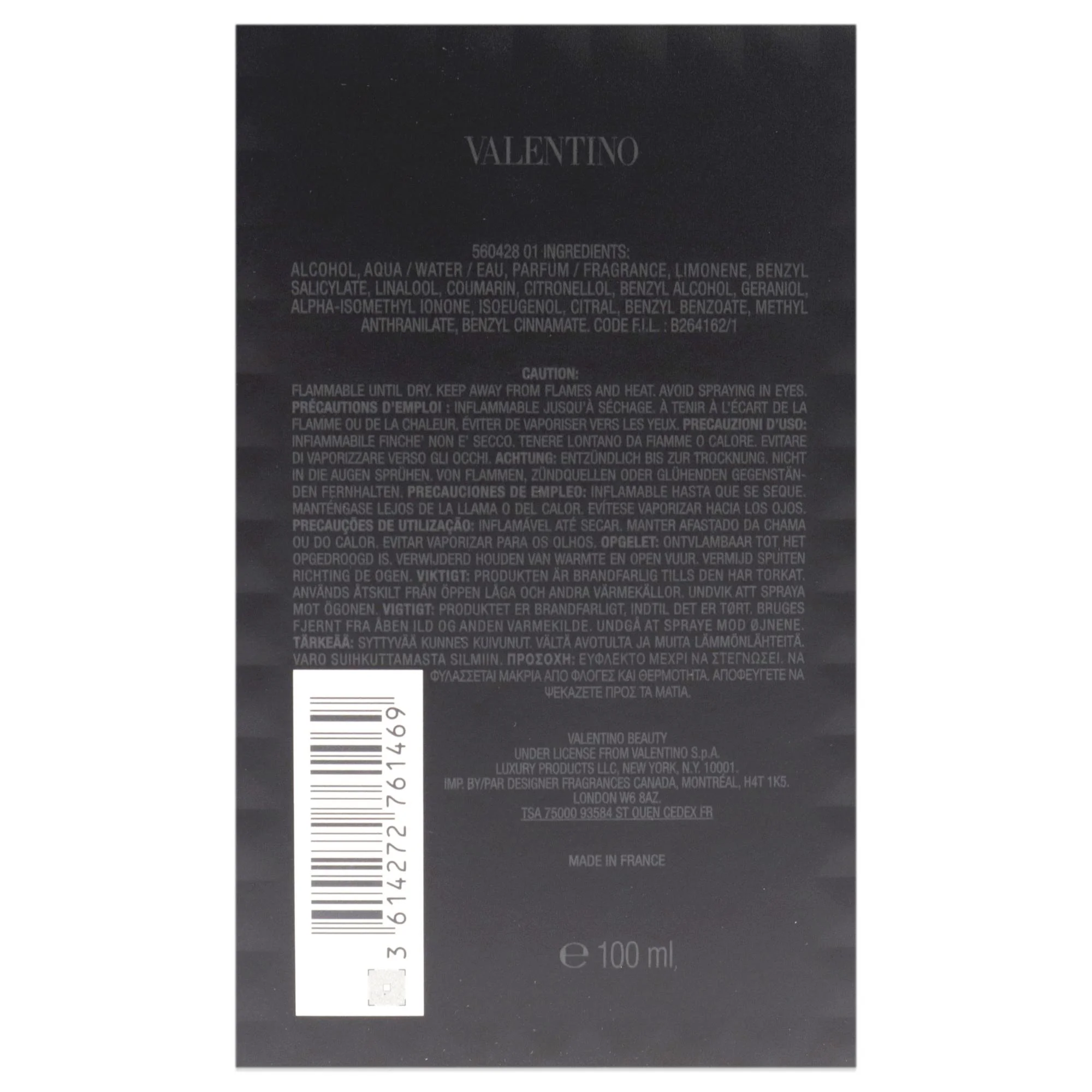 Valentino Uomo Born In Roma , 3.4 oz EDT Spray - Image 2