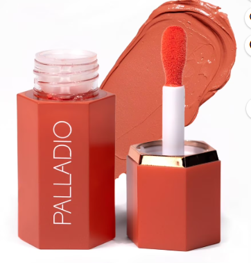Palladio Liquid Blush for Cheeks & Lips 2-in-1 Makeup Face Blush, Weightless Cream Formula, Smudge Proof Long-Wearing Pigmented Blush, Natural Look Makeup Face Blushes, Dewy Finish, Sunny Coral - Image 2