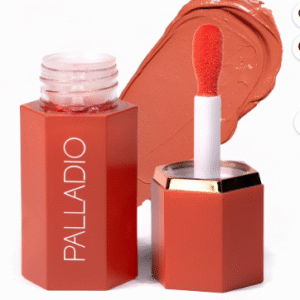 Palladio Liquid Blush for Cheeks & Lips 2-in-1 Makeup Face Blush, Weightless Cream Formula, Smudge Proof Long-Wearing Pigmented Blush, Natural Look Makeup Face Blushes, Dewy Finish, Sunny Coral