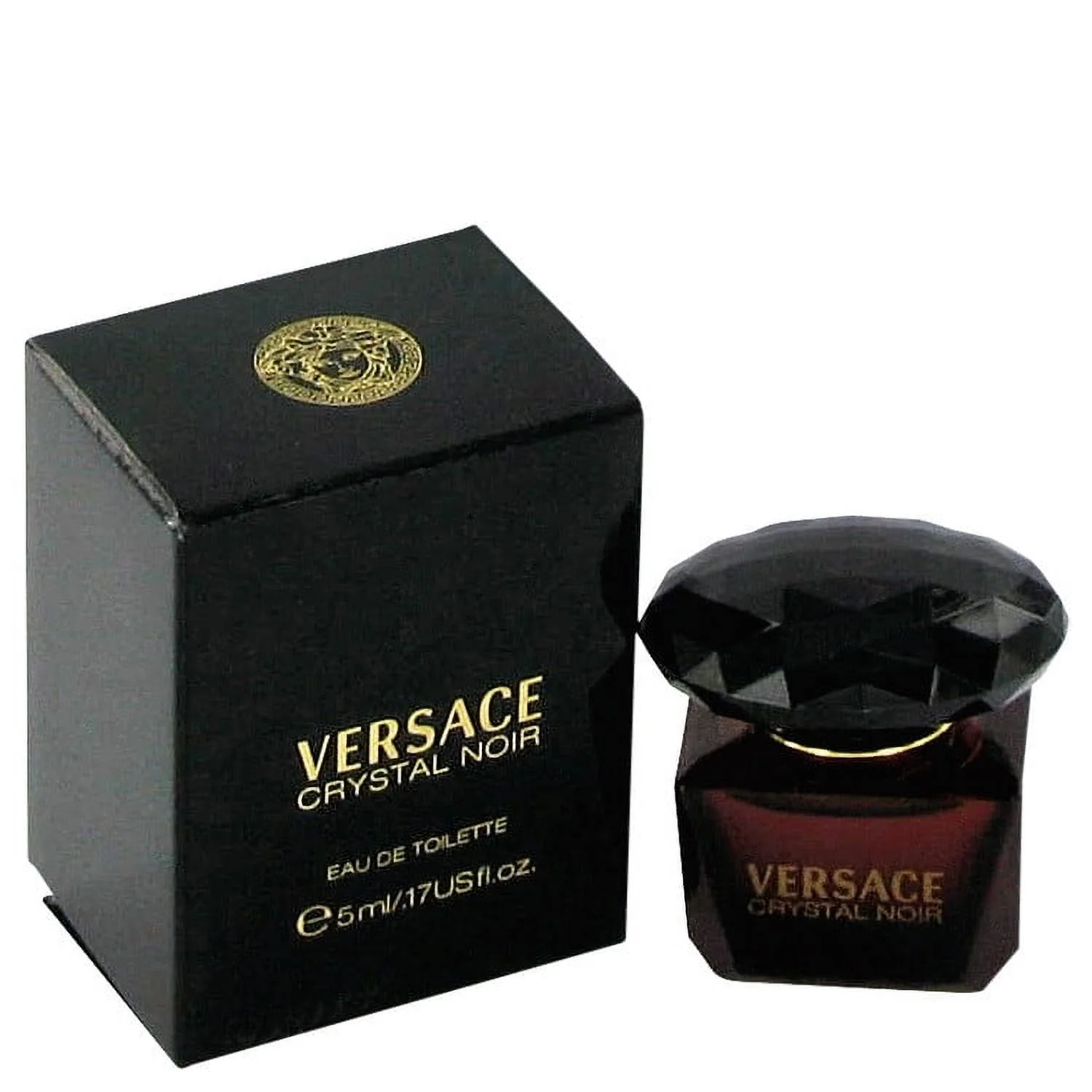 Versace Crystal Noir Mini Eau de Toilette Perfume for Women .17 oz - Image 2