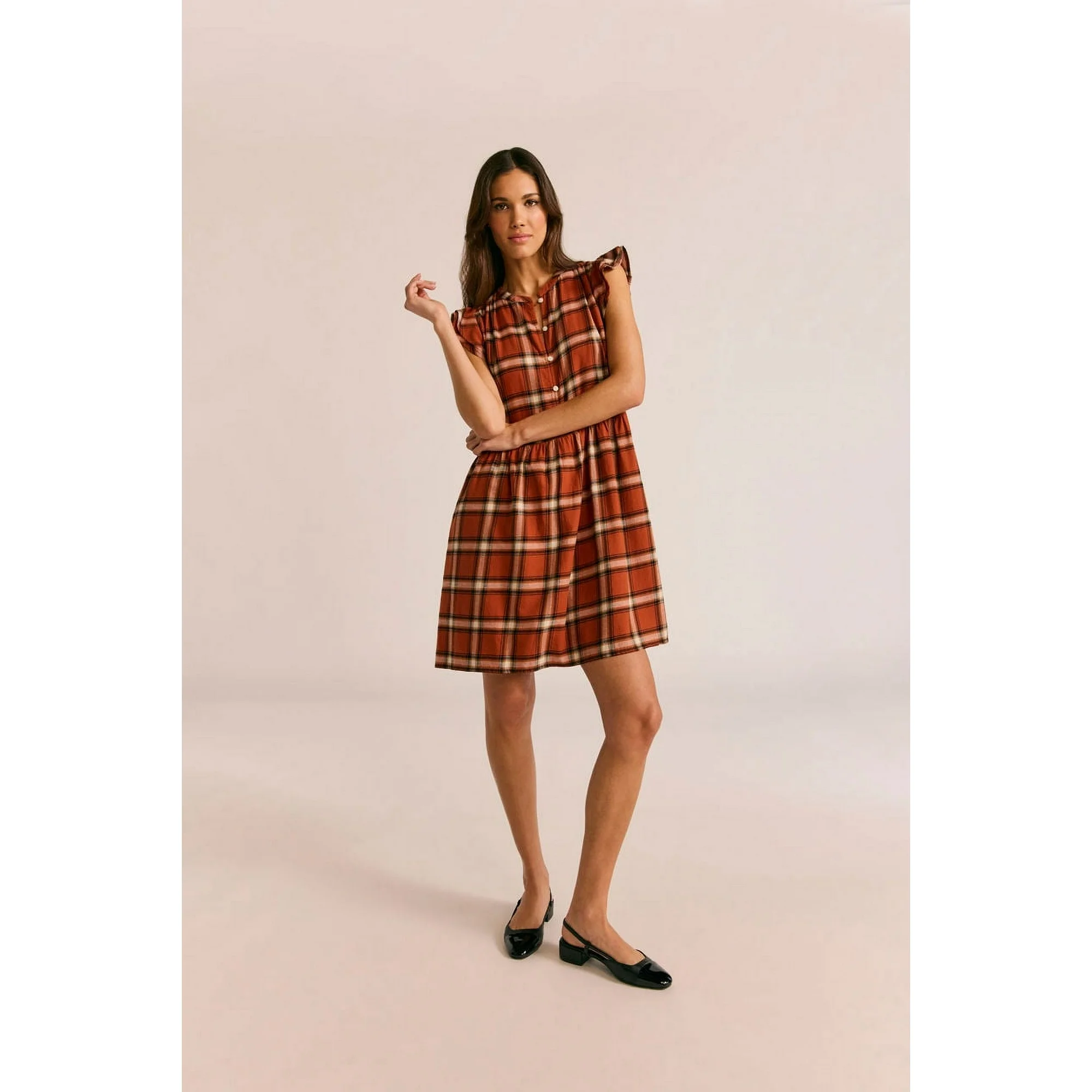 Time and Tru Women's Faux Leather Block Heel Slingbacks - Image 14