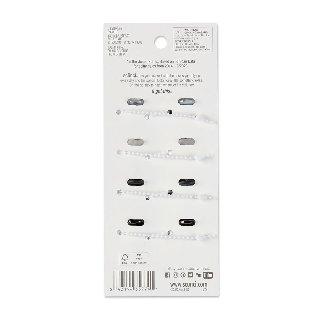 Scunci Mini Octopus Claw Clip, Multicolor, 8 Count - Image 4