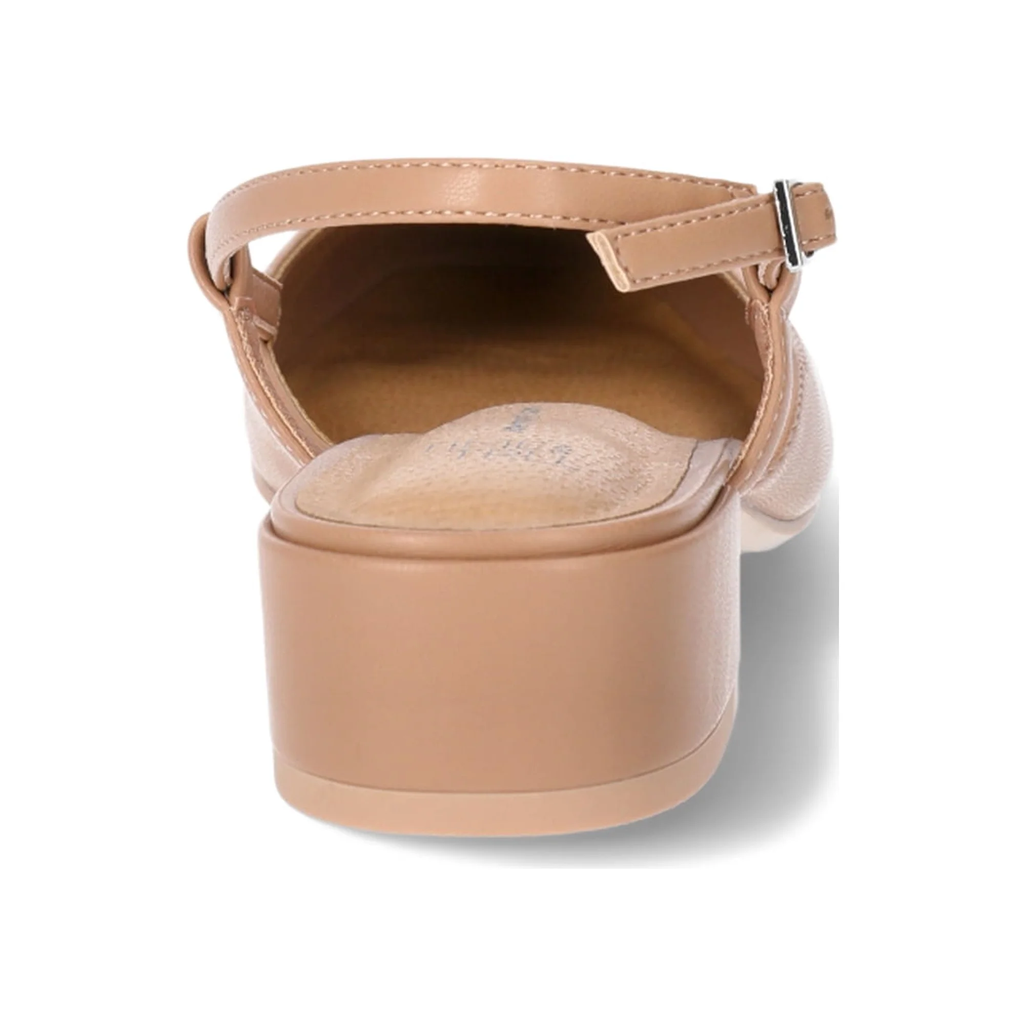 Time and Tru Women's Faux Leather Block Heel Slingbacks - Image 16